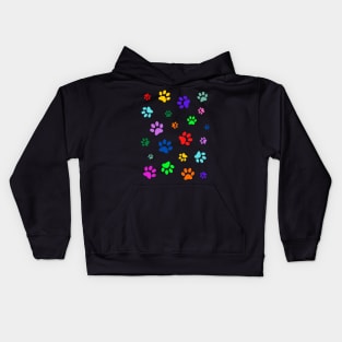 Paw Print Pattern Kids Hoodie